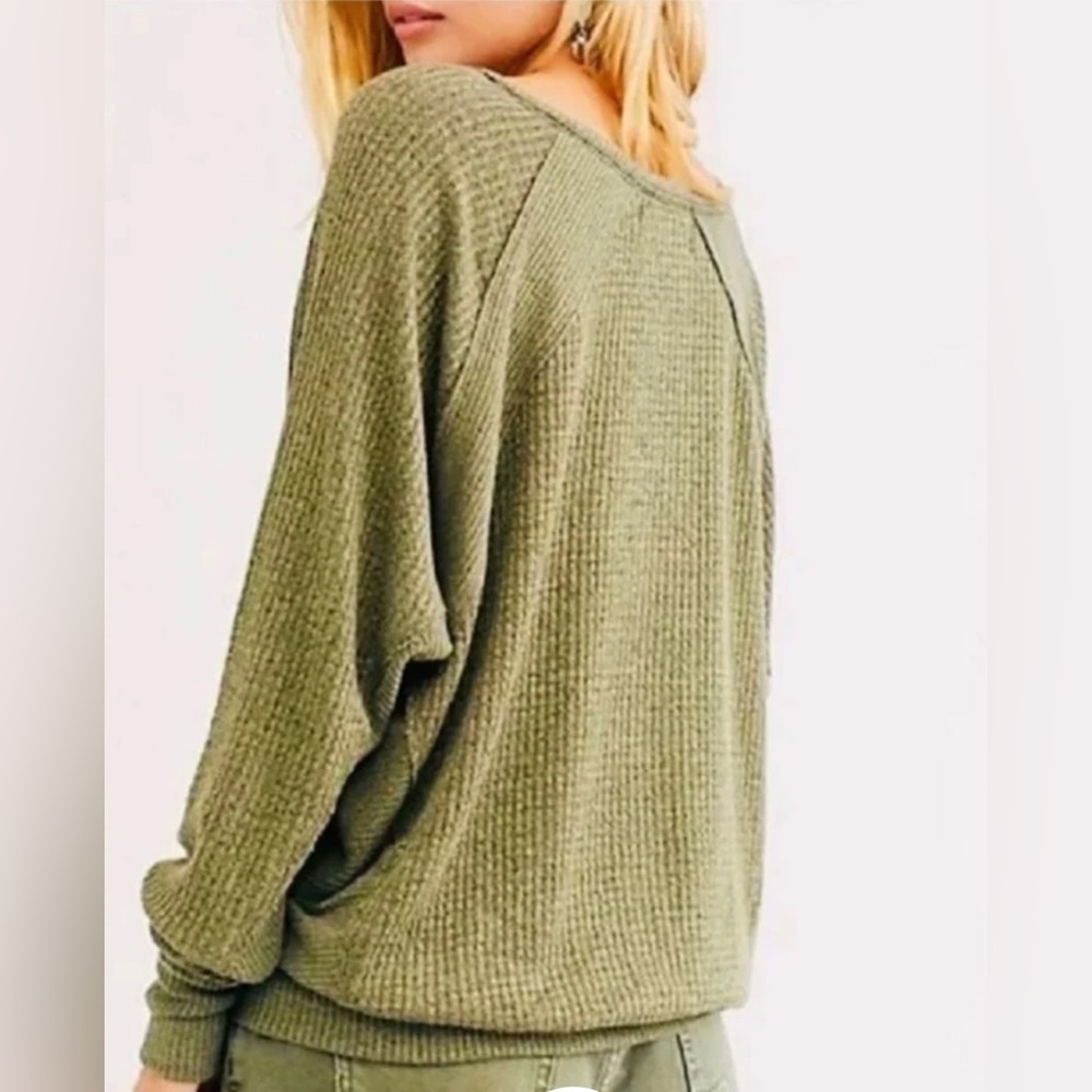 27. Free People Santa Clara Thermal in Ferngully - Picture 3 of 5